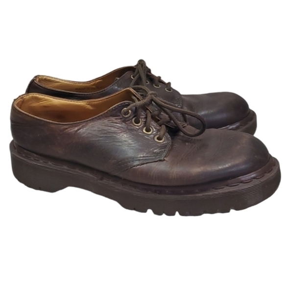 Vintage Doc Dr.Martens Mens Y2K Made in England boorish shoes sz UK 6 US 7 - Picture 1 of 15